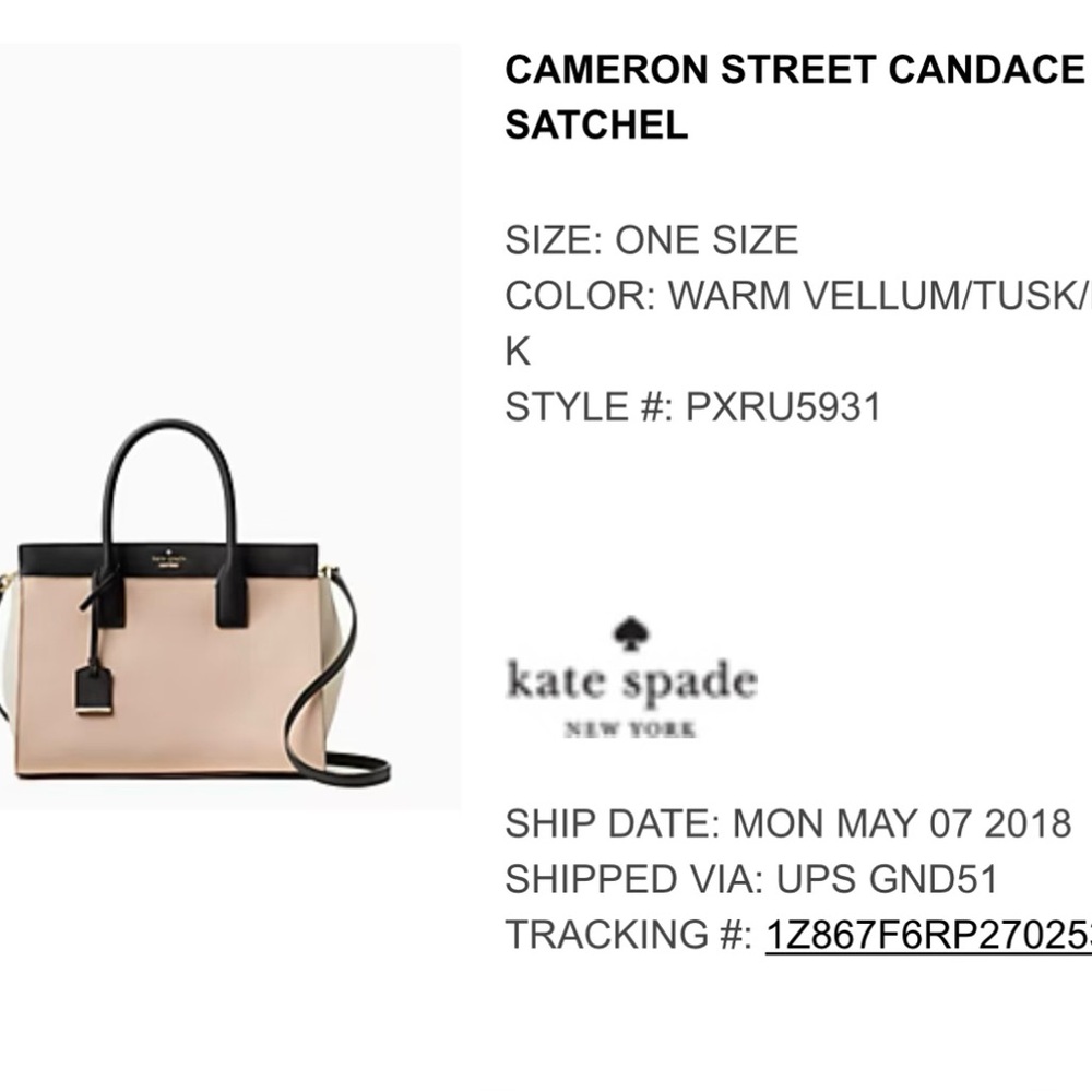 Kate spade Cameron street satchel 
Used 4-5 times. 
Great condition 
See pics
